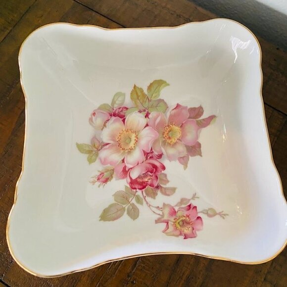 Bavaria Schumann Arzberg Germany Wild Rose Pedestal Compote Bowl Candy Dish - Picture 1 of 5